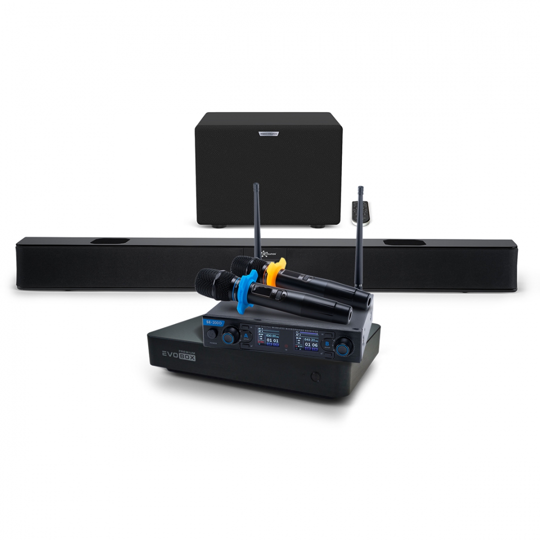 Hi-End караоке-система EVOBOX Premium + EvoSoundBar (саундбар с караоке) в Московской области