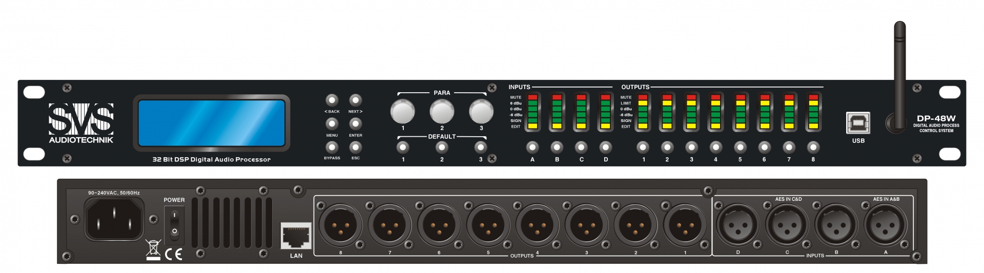 SVS Audiotechnik DP-48W Цифровой процессор: 4 входа 8 выходов в Московской области