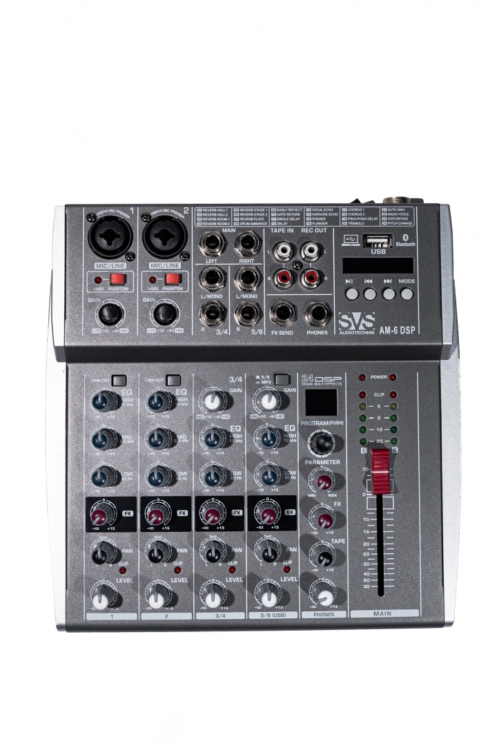 SVS Audiotechnik mixers AM-6 DSP Микшерный пульт аналоговый, 6-канальный SVS Audiotechnik mixers в Московской области