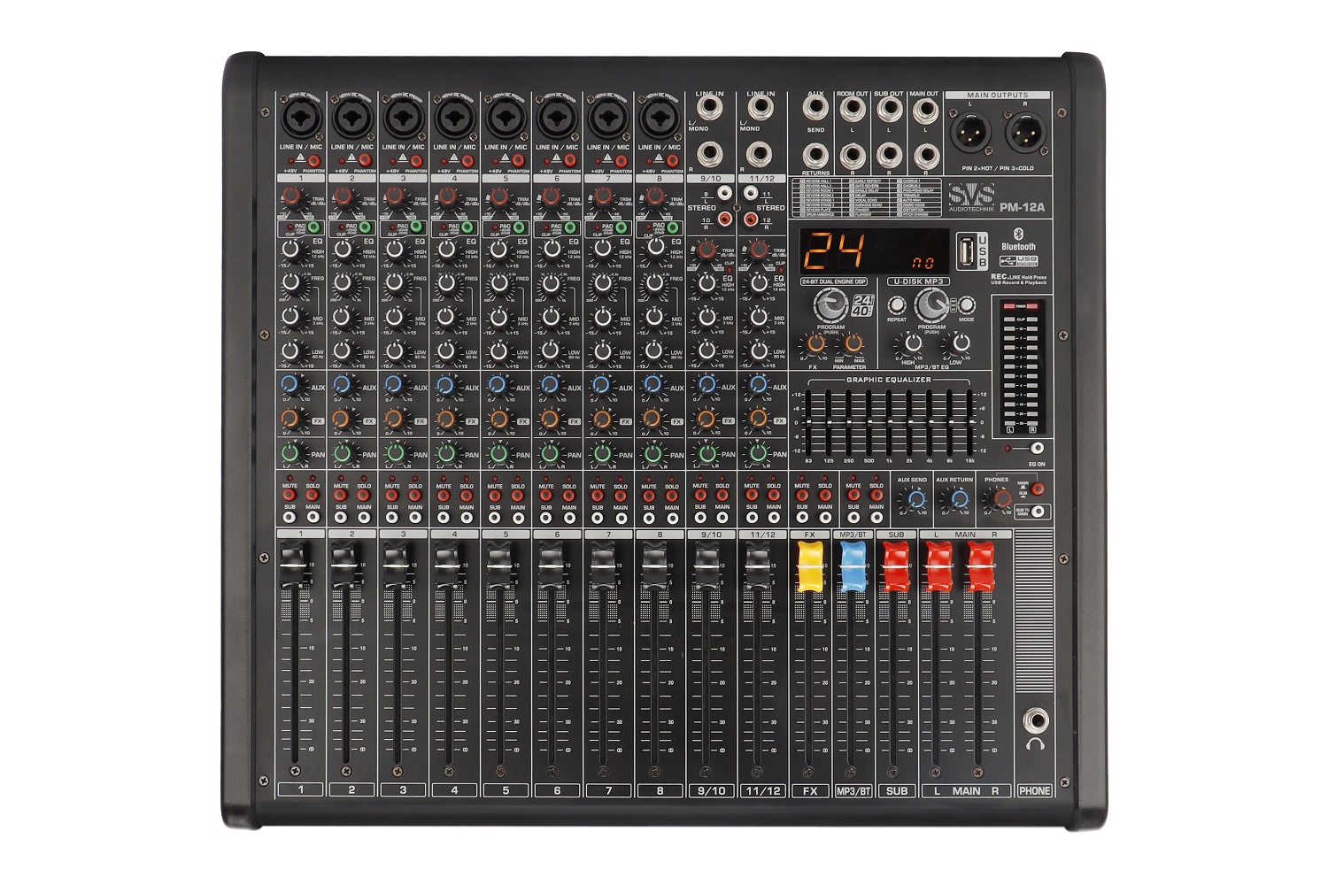 SVS Audiotechnik mixers PM-12A Активный аналоговый микшерный пульт, 12-канальный в Московской области